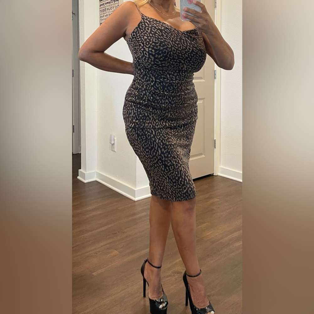 Laundry By Shelli Segal Leopard Print Dress